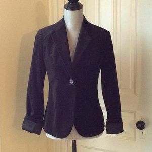 Black velvet suit